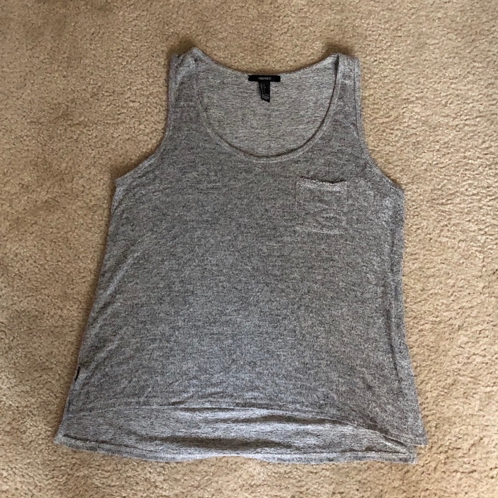 Knit tank with pocket